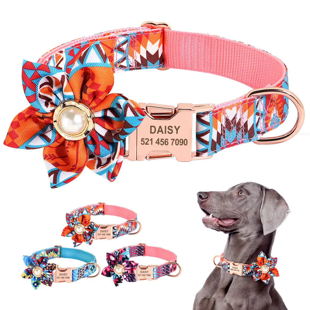 wholesale pet collarsource of ethnic wind flower collar metal buckle lettering dog flower collar, Blue/purple/orange
wholesale pet collarsource of ethnic wind flower collar metal buckle lettering dog flower collar, Blue/purple/orange