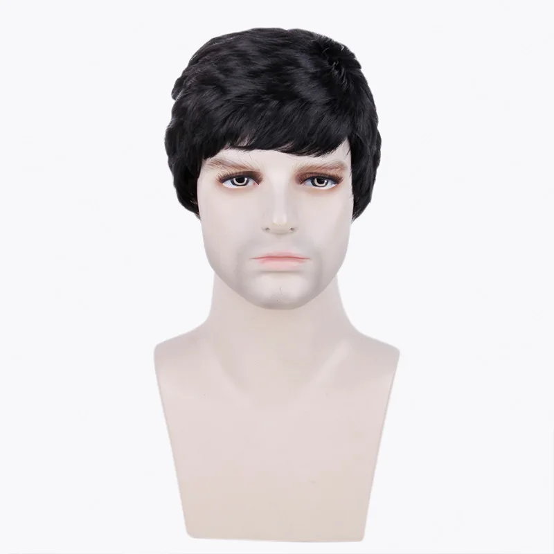 Black Wig Man European and American Chemical Fiber Short Wig Men's Short Hair Wholesale Wig
Black Wig Man European and American Chemical Fiber Short Wig Men's Short Hair Wholesale Wig