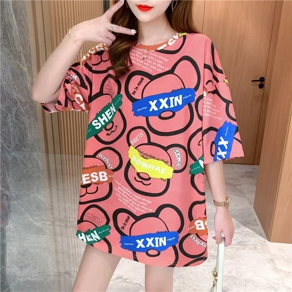 Ladies short sleeve O-neck t-shirt 2022 Summer good omens graphic Printed Casual Loose plus size Women's Mid Length Top T Shirt
Ladies short sleeve O-neck t-shirt 2022 Summer good omens graphic Printed Casual Loose plus size Women's Mid Length Top T Shirt