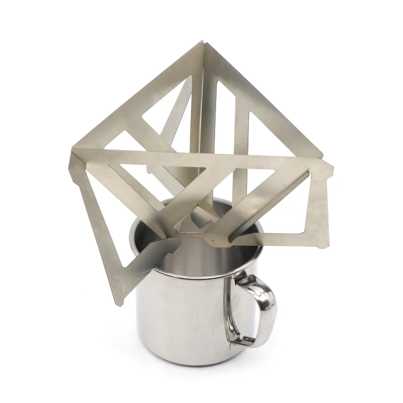 Outdoor Camping Coffee Drip Rack Stainless Steel Coffee Filter Foldable Portable Coffee Stove Cup
Outdoor Camping Coffee Drip Rack Stainless Steel Coffee Filter Foldable Portable Coffee Stove Cup