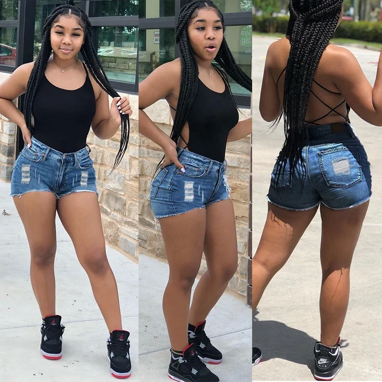 DLL-2956-01 New fashion high waist blue jeans ladies short pants ripped denim plus size summer jeans shorts women, As picture or customized make
DLL-2956-01 New fashion high waist blue jeans ladies short pants ripped denim plus size summer jeans shorts women, As picture or customized make
