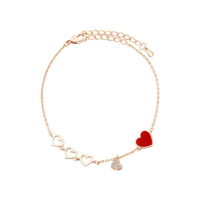 Korean Sweet Personality Jewelry Bracelets Love Heart Hollow Square Pendant Enamel Bracelets
Korean Sweet Personality Jewelry Bracelets Love Heart Hollow Square Pendant Enamel Bracelets
