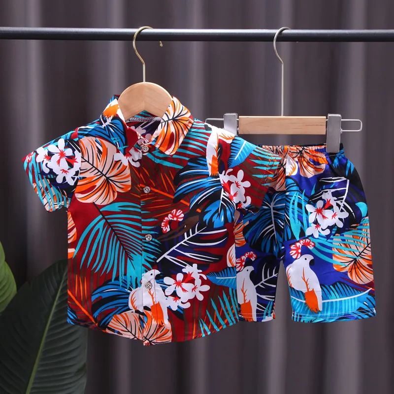 Fashion Beach Style Summer Short Sleeve Shirt+Shorts 2pcs Cotton Print Casual Boy Clothing Set
Fashion Beach Style Summer Short Sleeve Shirt+Shorts 2pcs Cotton Print Casual Boy Clothing Set