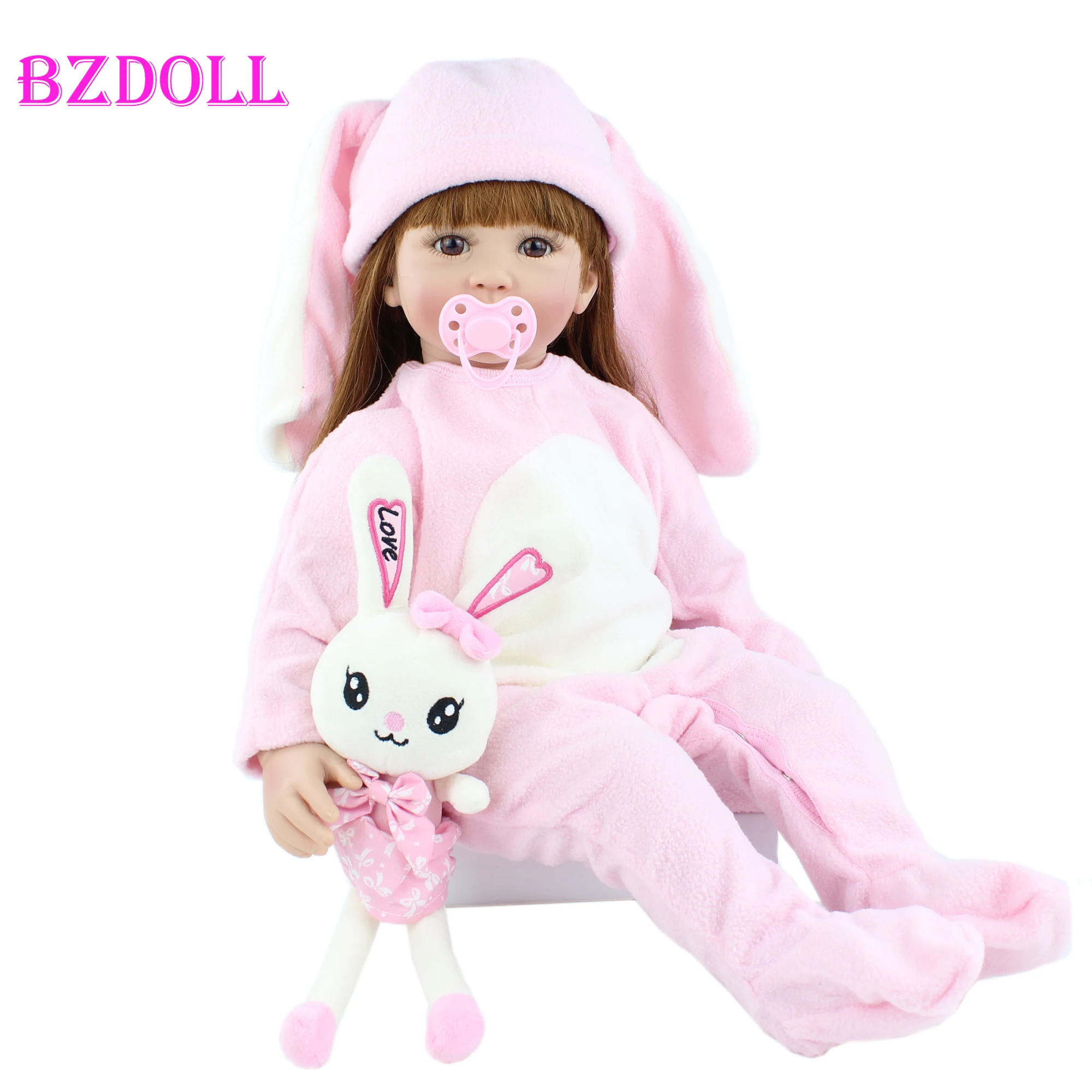 60cm Soft Silicone Reborn Doll For Girl Long Hair Princess Toddler Bebies Dress Up Toy Kid Birthday Xmas Gift
60cm Soft Silicone Reborn Doll For Girl Long Hair Princess Toddler Bebies Dress Up Toy Kid Birthday Xmas Gift