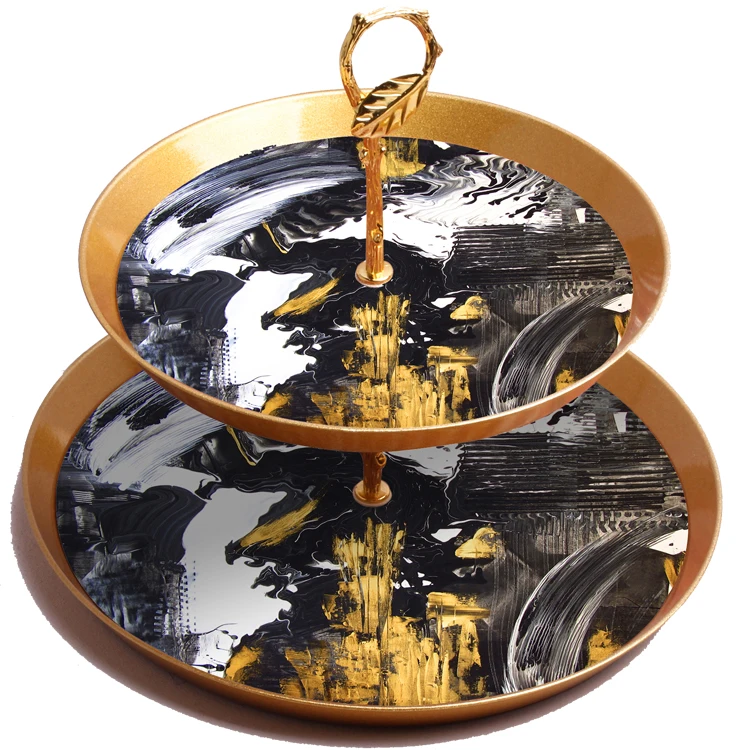 High Quality Fashion Style Multi-Layer Serving Tray Home Luxury Cake Stand Creative Double-Layer Tray
High Quality Fashion Style Multi-Layer Serving Tray Home Luxury Cake Stand Creative Double-Layer Tray