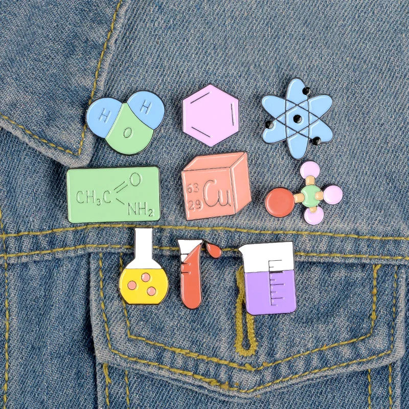 VRIUA Cute Chemistry Water Molecule Metal Enamel Brooch Lab Beaker Molecular Model Badge Pin Unique Trendy Scholar Jewelry Gift, Colorful
VRIUA Cute Chemistry Water Molecule Metal Enamel Brooch Lab Beaker Molecular Model Badge Pin Unique Trendy Scholar Jewelry Gift, Colorful