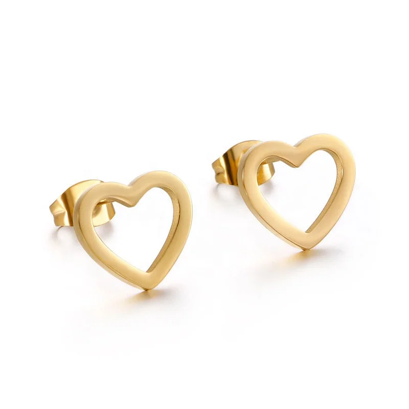 High Quality Factory Direct Sale Minimalistic Fashion Women 316L Stainless Steel Hollow Out Heart Stud Earrings, Rose gold,silver,gold
High Quality Factory Direct Sale Minimalistic Fashion Women 316L Stainless Steel Hollow Out Heart Stud Earrings, Rose gold,silver,gold