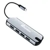 Aluminum USB C Adapter Multinational USB3.0 Docking Station with Up to 5Gbps Speed and 4K HD-MI Output