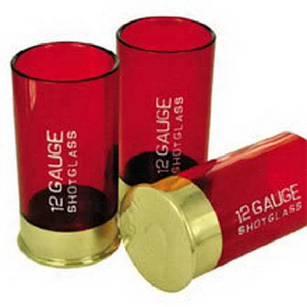 Newest OEM red ball base shot glass ware