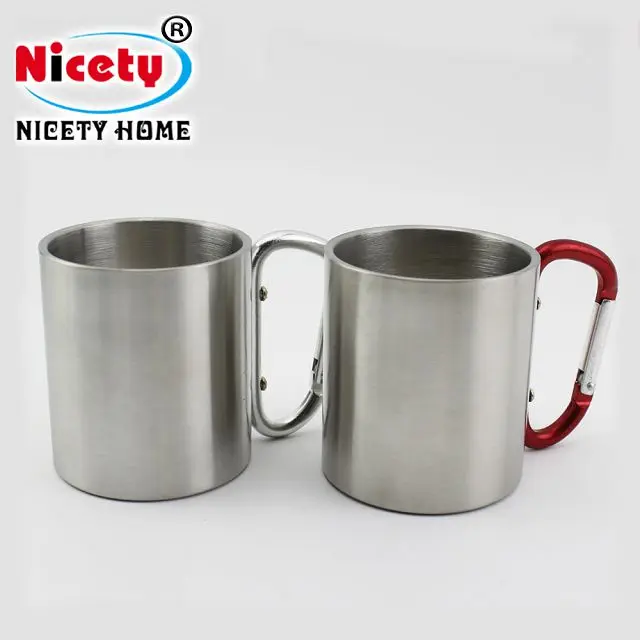 220ml Stainless Steel Outdoor Folding Portable Carabiner Handle for camping single wall hanging cup
220ml Stainless Steel Outdoor Folding Portable Carabiner Handle for camping single wall hanging cup