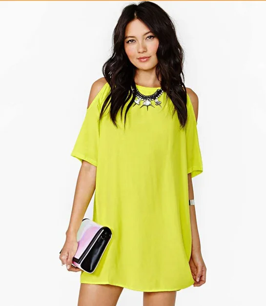 Sell off-the-shoulder short sleeved chiffon dress loose solid color summer skirt Casual Ladies Dress Short Sleeve Cut Out Letter, Customized color
Sell off-the-shoulder short sleeved chiffon dress loose solid color summer skirt Casual Ladies Dress Short Sleeve Cut Out Letter, Customized color