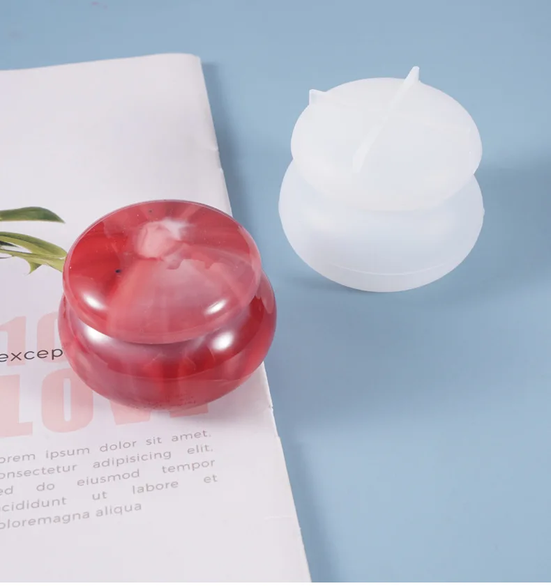 Rouge jar silicone mold DIY resin round sealed can storage box silicone mold, Random
Rouge jar silicone mold DIY resin round sealed can storage box silicone mold, Random