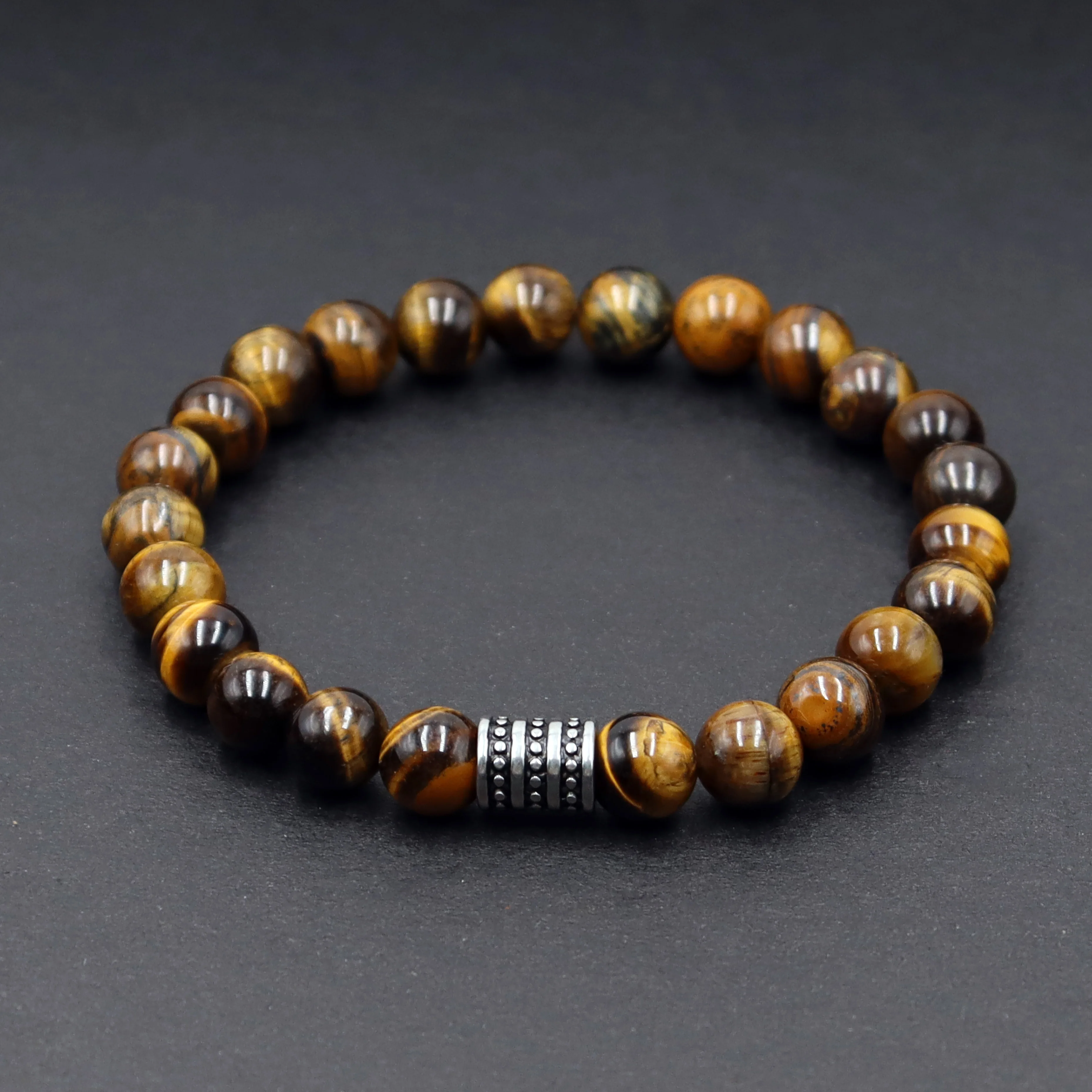 Wholesale Mens Handmade Bracelet Stainless Steel Natural Stone Round Beads Wristband 8mm Tiger Eye Bracelet For Men, Picture color
Wholesale Mens Handmade Bracelet Stainless Steel Natural Stone Round Beads Wristband 8mm Tiger Eye Bracelet For Men, Picture color