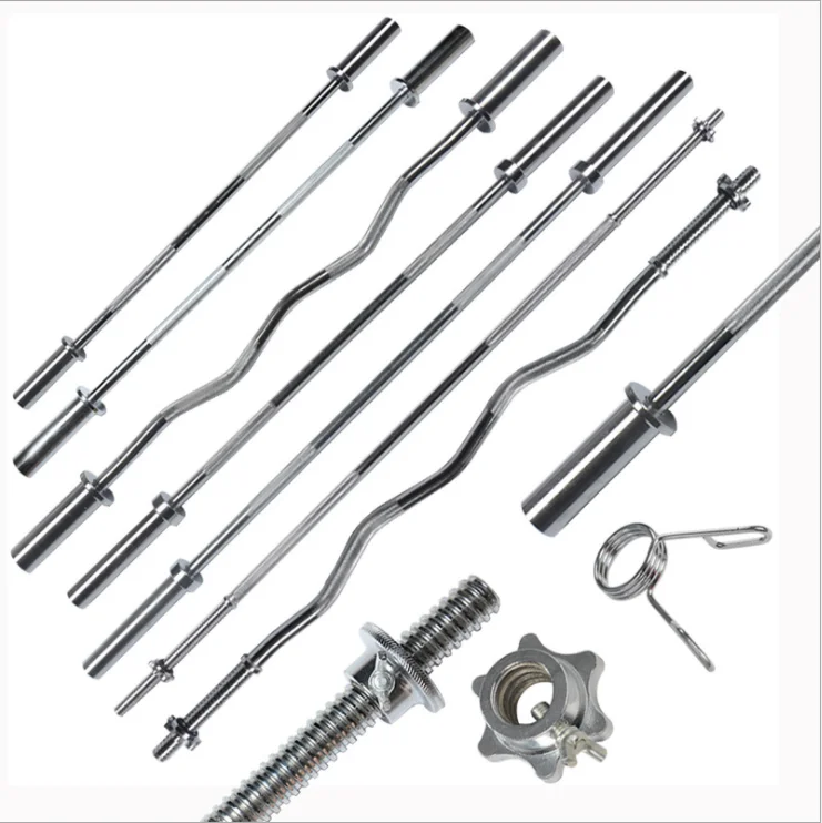 Fitness Weight Lifting Straight Barbell bar Gym Barbell Bar Curl Barbell Bar