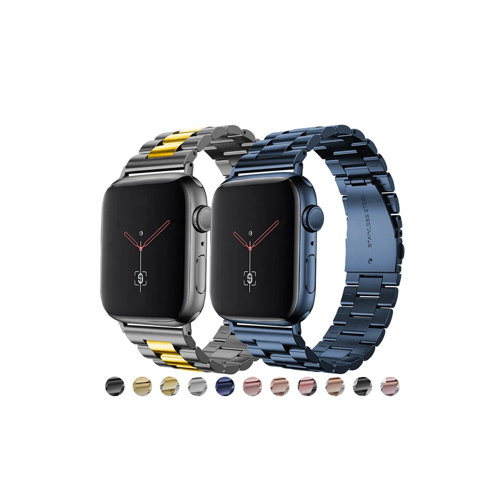 High Quality Stainless Steel adjustable Watch Band Strap With Connector For Apple Iwatch 6 5 4 3 2 1 Series, 14 colors
High Quality Stainless Steel adjustable Watch Band Strap With Connector For Apple Iwatch 6 5 4 3 2 1 Series, 14 colors