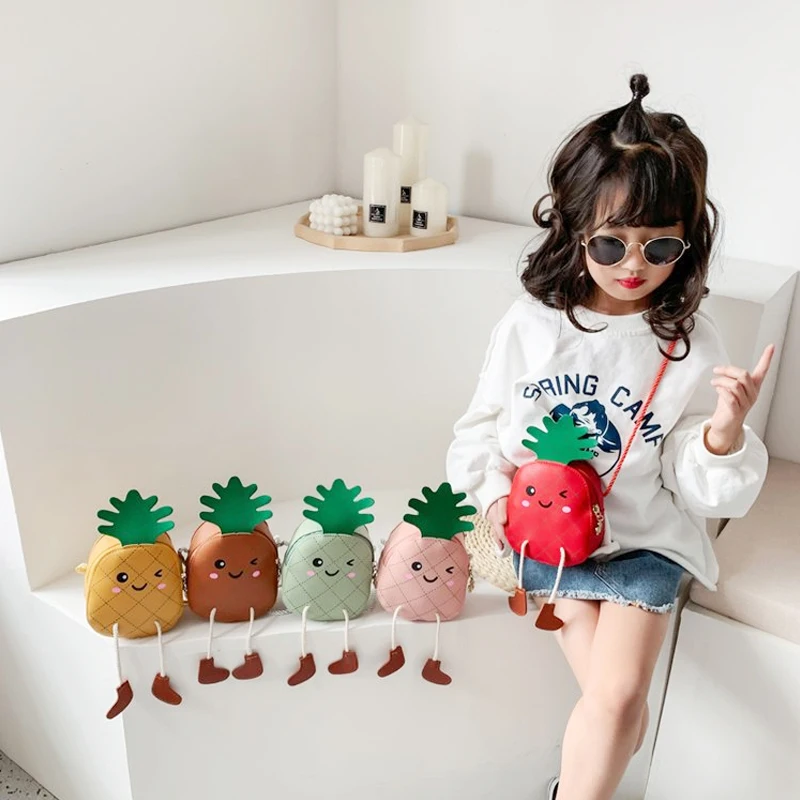 CCYH hot selling kids mini purse pineapple bag 5 colors cartoon sling bag for girls pu leather crossbody bag, Picture shows(yellow, red, pink, green, brown)
CCYH hot selling kids mini purse pineapple bag 5 colors cartoon sling bag for girls pu leather crossbody bag, Picture shows(yellow, red, pink, green, brown)