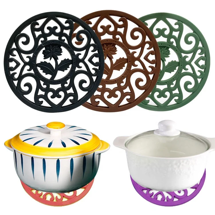 Wholesale Non-Slip Heat Resistant Silicone Trivet Mat Hot Pads Silicone Pot Holder For Kitchen, Customized color
Wholesale Non-Slip Heat Resistant Silicone Trivet Mat Hot Pads Silicone Pot Holder For Kitchen, Customized color