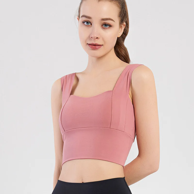 Wholesale Customized Wide Strap Beauty Back Breathable Sports Vest Women's Shockproof Gathered Striped Yoga Fitness Bra
Wholesale Customized Wide Strap Beauty Back Breathable Sports Vest Women's Shockproof Gathered Striped Yoga Fitness Bra