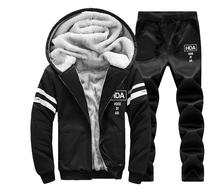 Men's winter new casual sports suit with fleece hoodie trousers thickened warm coat fashionable city
Men's winter new casual sports suit with fleece hoodie trousers thickened warm coat fashionable city