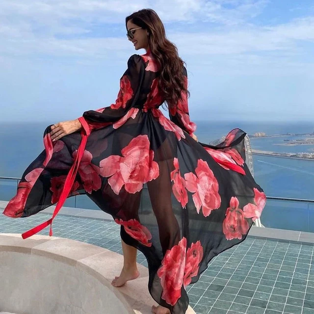 Customized Printing Chiffon Breathable Plus Size Summer Women Beach Dress Ladies Cover Up For Wholesale
Customized Printing Chiffon Breathable Plus Size Summer Women Beach Dress Ladies Cover Up For Wholesale