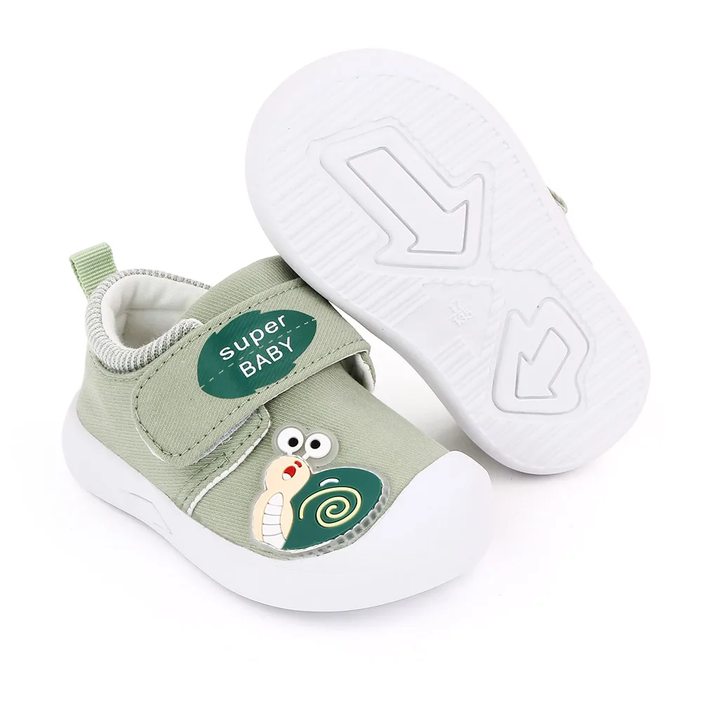 New Arrival Cute Animal Print Baby Canvas Shoes with TPR Soled Baby Shoes Unisex manufacture
