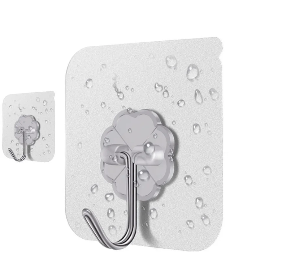 Strong self adhesive wall plastic door hook hanger adhesive hooks for clothes, Transparent
Strong self adhesive wall plastic door hook hanger adhesive hooks for clothes, Transparent