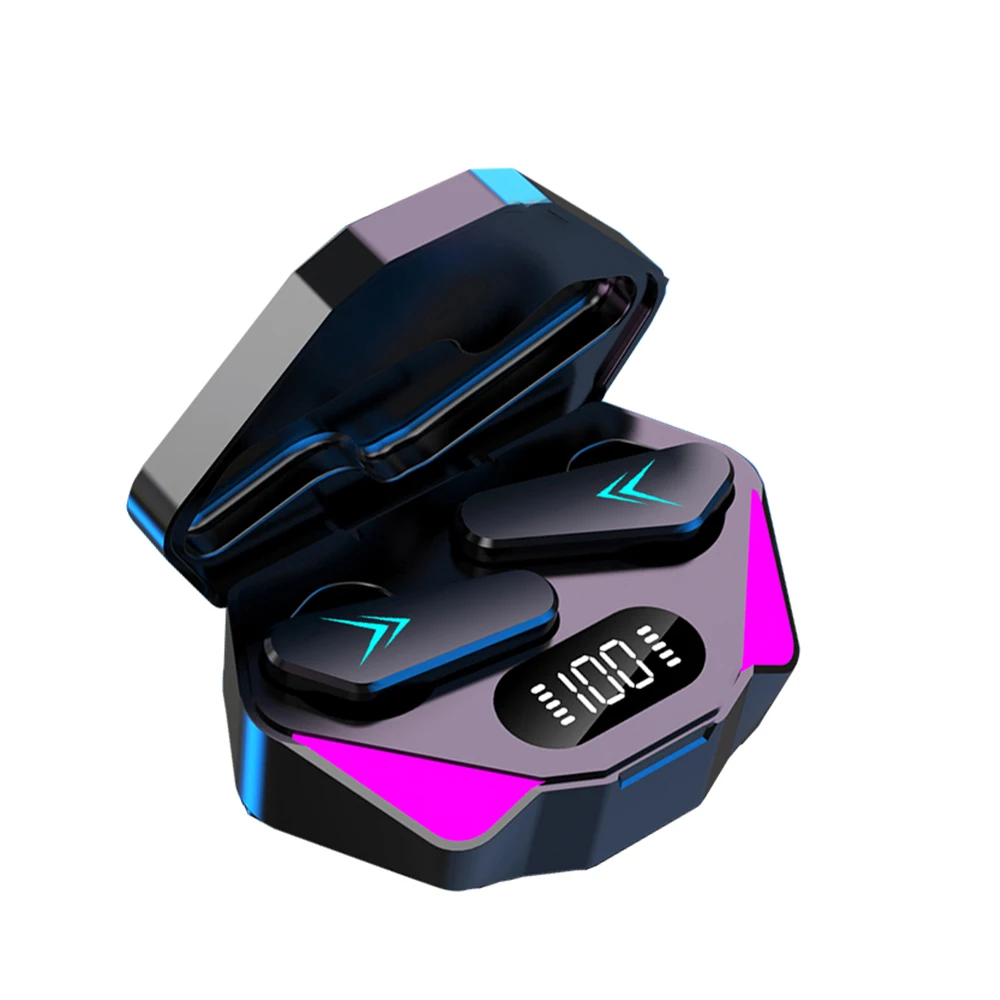 Gaming TWS 360 Degree Stereo Sound True Wireless Gaming Earbuds Headphones Gaming Earphone with LED Display X15
Gaming TWS 360 Degree Stereo Sound True Wireless Gaming Earbuds Headphones Gaming Earphone with LED Display X15