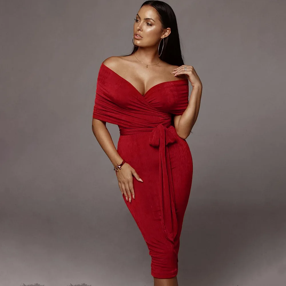 2021 wholesale sexy off shoulder summer dress Amazon fashion casual high waist half ruched bodycon dresses
2021 wholesale sexy off shoulder summer dress Amazon fashion casual high waist half ruched bodycon dresses