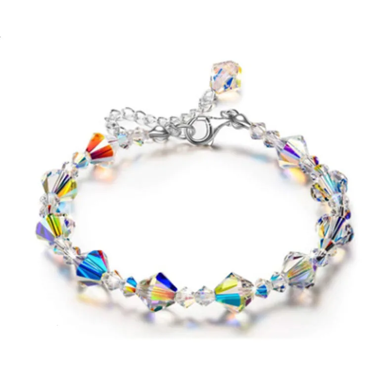 European and American bracelets female students square crystal bracelet ring exquisite luxury fashion bracelet, Multi
European and American bracelets female students square crystal bracelet ring exquisite luxury fashion bracelet, Multi