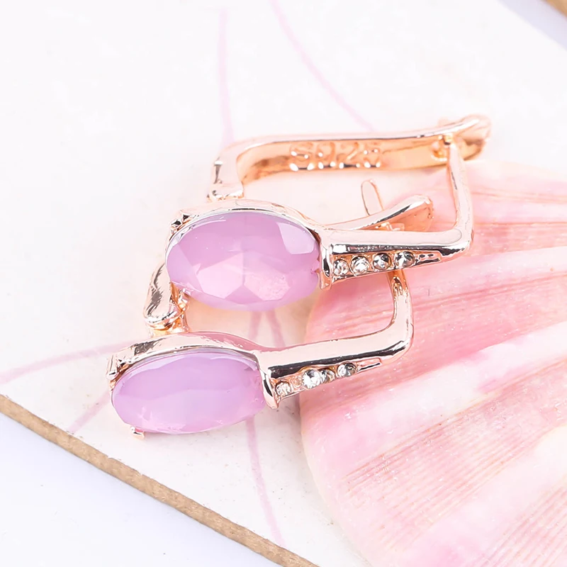Pink Stone 18k Yellow Gold Plating Women Natural Gemstone Ear Cuff Oval Water Drop Earrings Bridal Engagement Earrings, Gold, rose gold, silver
Pink Stone 18k Yellow Gold Plating Women Natural Gemstone Ear Cuff Oval Water Drop Earrings Bridal Engagement Earrings, Gold, rose gold, silver