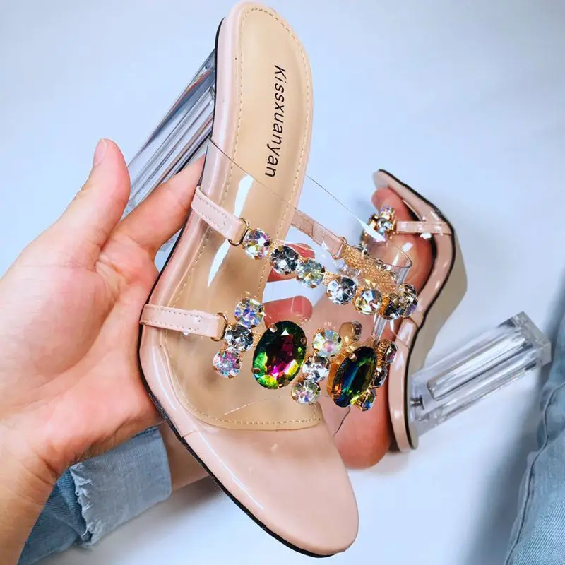 LFZ-353 Ladies Sandals New Design Transparent High Heels Sandals Rhinestone Luxury 2021 Sandals for Women
LFZ-353 Ladies Sandals New Design Transparent High Heels Sandals Rhinestone Luxury 2021 Sandals for Women