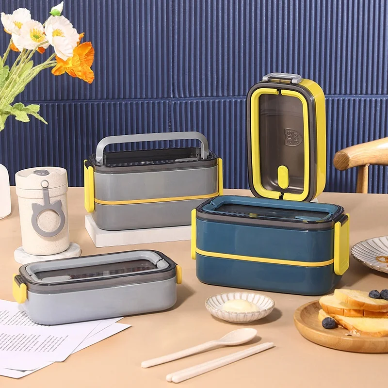 Royalunion 2 Layers Leakproof Heatable Stainless Steel Food Storage Container Plastic Kids Bento Box Lunch Box with Tableware
Royalunion 2 Layers Leakproof Heatable Stainless Steel Food Storage Container Plastic Kids Bento Box Lunch Box with Tableware