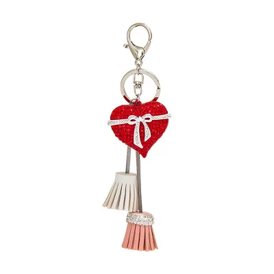 Fashion new paint diamond love bow car keychain girl exquisite heart-shaped pendant accessories
Fashion new paint diamond love bow car keychain girl exquisite heart-shaped pendant accessories