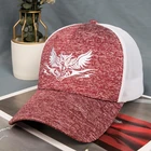 2019 fashion red breathable ladies hat summer sping autumn embroidered women mesh baseball cap with logo