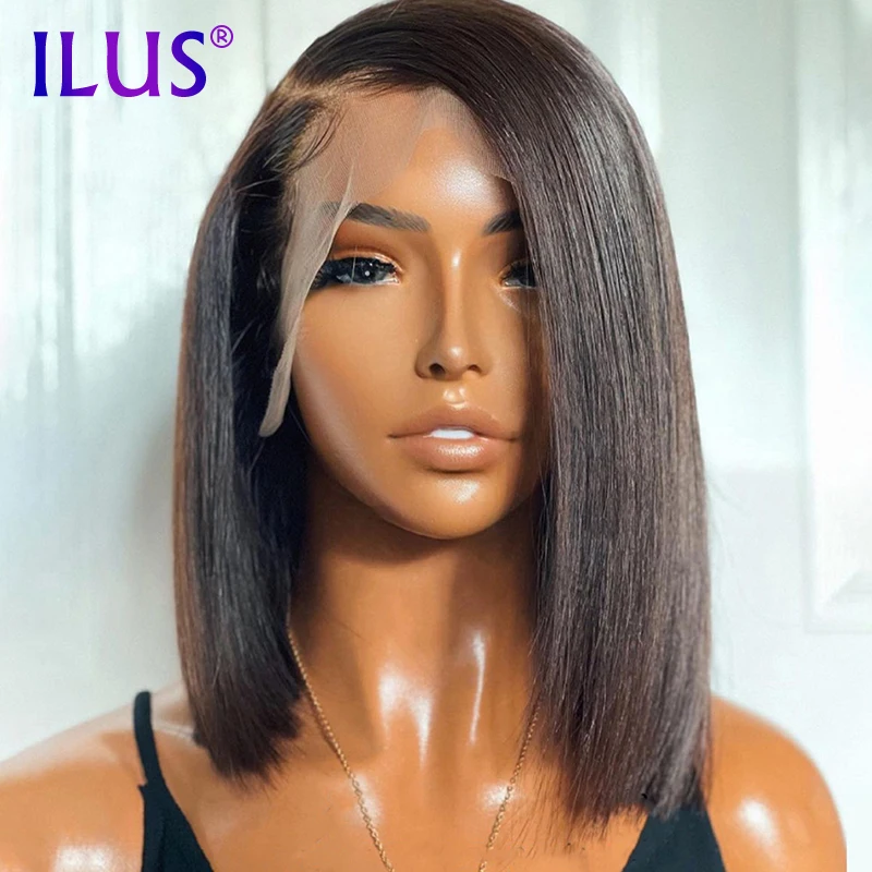 Bone Straight Double Drawn Bob Wigs Human Hair Lace Front Bob Black Color Brazilian Virgin Hair Bob Wigs Pre Plucked For Women 
Bone Straight Double Drawn Bob Wigs Human Hair Lace Front Bob Black Color Brazilian Virgin Hair Bob Wigs Pre Plucked For Women