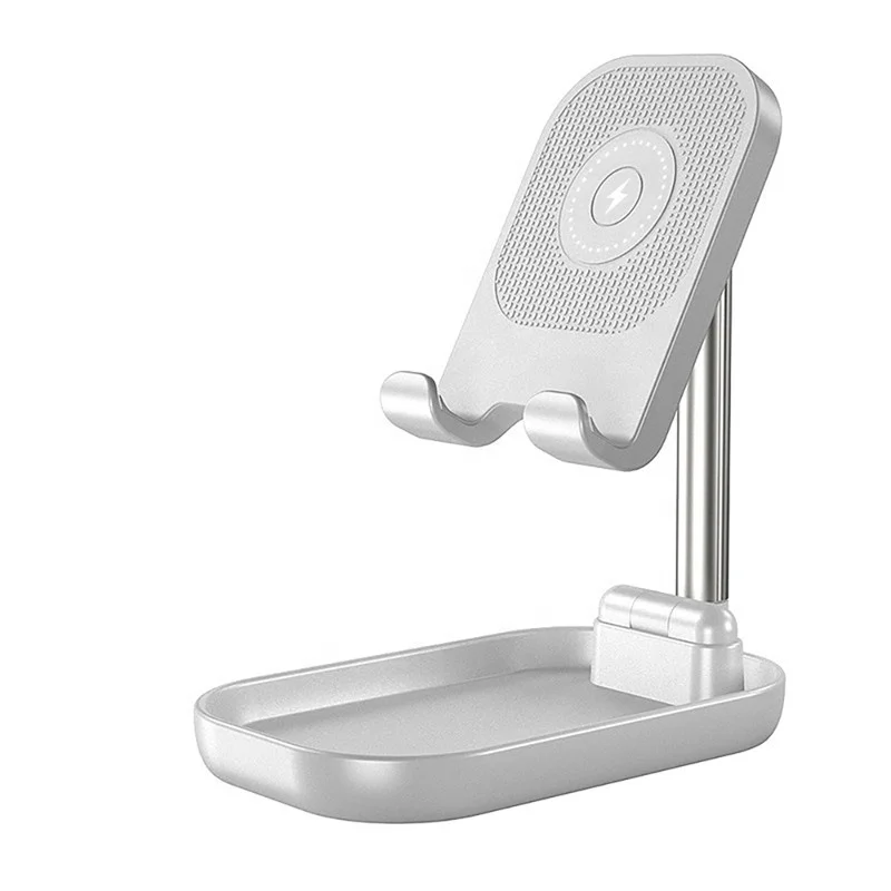 2020 New Arrival Fast Charging Folding Holder Stand Desktop Phone Stand With Wireless Charging, White black
2020 New Arrival Fast Charging Folding Holder Stand Desktop Phone Stand With Wireless Charging, White black