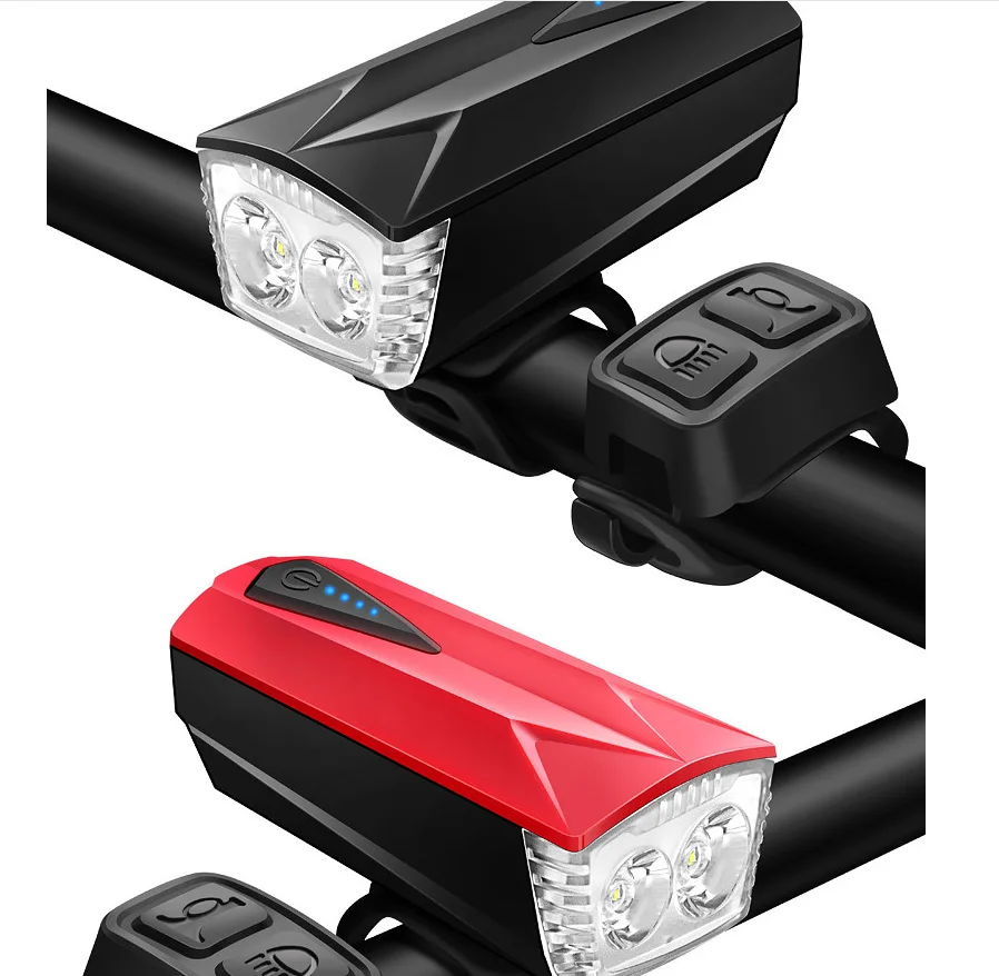 Cross-border new bicycle front headlight usb charging horn power torch mountain bike night riding lights manufacturer
Cross-border new bicycle front headlight usb charging horn power torch mountain bike night riding lights manufacturer