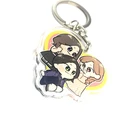High Quality Personalised Clear Acrylic Charm Keychains or Keyrings