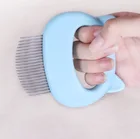 Wholesale cute style health care design pet hair remover brush silicone massage brush pet dog grooming brush