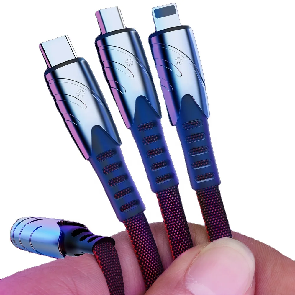 multi data cable 3 in 1 usb cable fast charging Nylon USB Data Charger Cable for iOS/Type C/Micro, Black red blue
multi data cable 3 in 1 usb cable fast charging Nylon USB Data Charger Cable for iOS/Type C/Micro, Black red blue