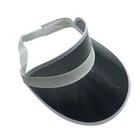 Summer High Quality Custom Logo Plastic Pvc Sun Visor cap