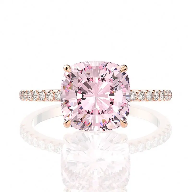 Cushion Cut Zircon Silver Pink Gemstone Stone Ring Cubic Zirconia Engagement Wedding Ring
Cushion Cut Zircon Silver Pink Gemstone Stone Ring Cubic Zirconia Engagement Wedding Ring
