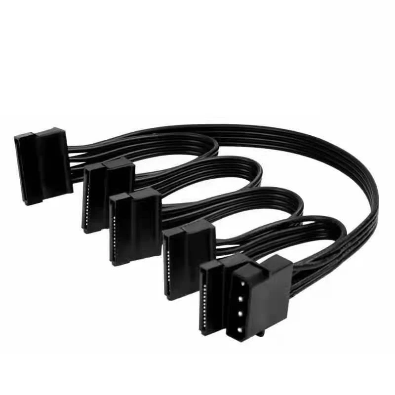 4 Ports SATA Male Connector Hard Disk Power Supply Splitter Cable for DIY PC Sever 4-pin to 15-pin Power Cable
4 Ports SATA Male Connector Hard Disk Power Supply Splitter Cable for DIY PC Sever 4-pin to 15-pin Power Cable