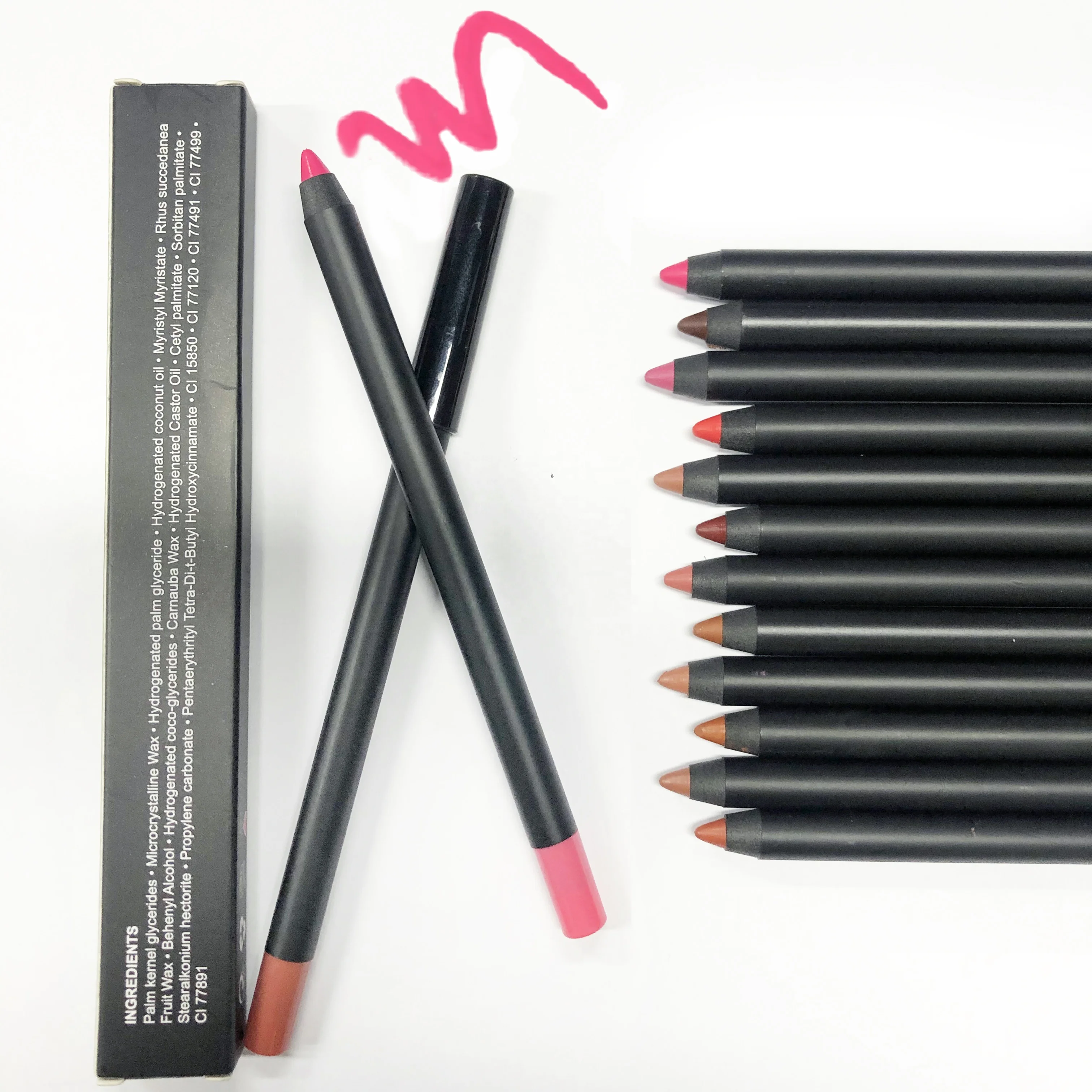 Waterproof 13 colors Lipliner Brown Color Lip Liner Pencil For Makeup With Customizing Free Logo
Waterproof 13 colors Lipliner Brown Color Lip Liner Pencil For Makeup With Customizing Free Logo