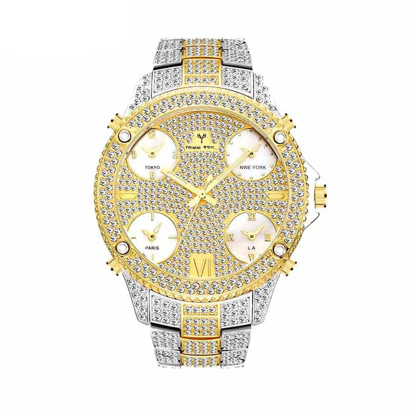Hip Hop Luxury Quartz Wrist Waterproof Watches AAA CZ Stone Bling Iced Out Stainless Steel Watch Band for Men Charm Jewelry
Hip Hop Luxury Quartz Wrist Waterproof Watches AAA CZ Stone Bling Iced Out Stainless Steel Watch Band for Men Charm Jewelry