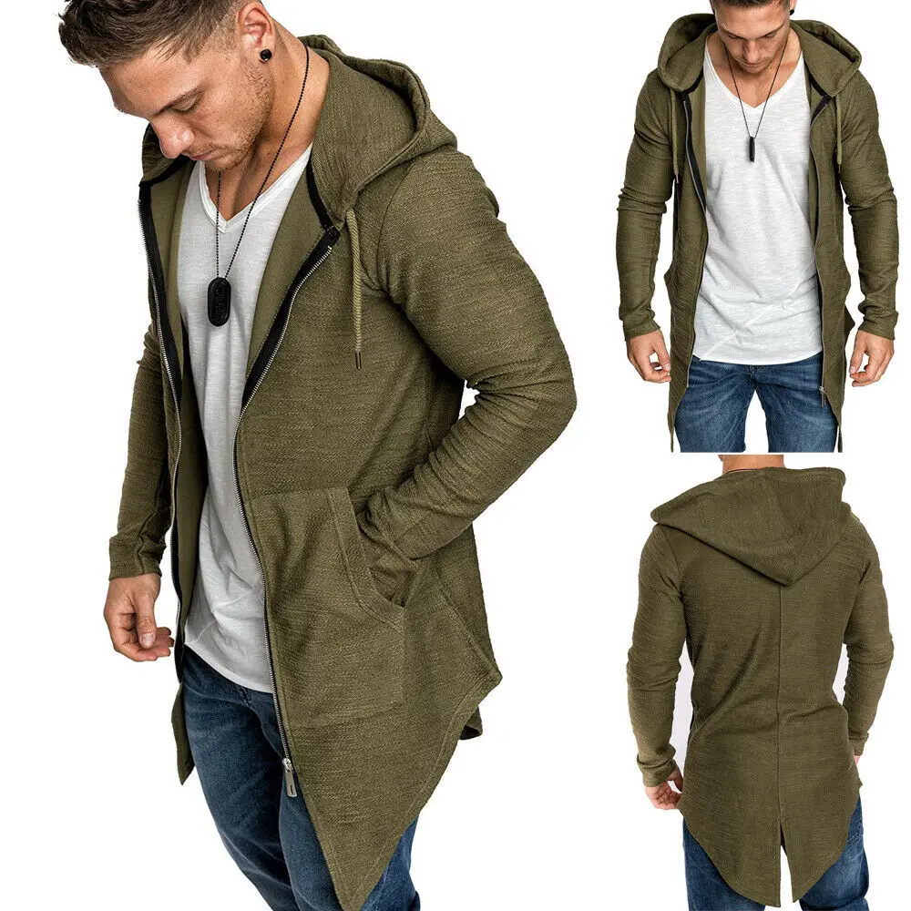 New Mens Hooded Jacket Men's Casual Solid Coat Jacket Cardigan Long Sleeve Outwear Male Autumn Winter Slim Fit Long Coat Top, Customized color
New Mens Hooded Jacket Men's Casual Solid Coat Jacket Cardigan Long Sleeve Outwear Male Autumn Winter Slim Fit Long Coat Top, Customized color
