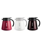 Cille 800ml Insulated Thermos Coffee Pot Tea Pot Stainless Steel Double Wall One Touch Lid Coffee Pot