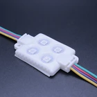 outdoor Epoxy IP65 Square RGB module 12V Injection ABS back light for advertising box 4leds SMD 5050 1W RGB led module