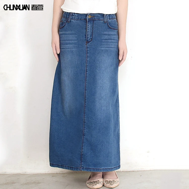 Factort Wholesale Women Korean Denim Pencil Skirts Plus Size High Waist Stretch A Line Long Jeans Skirt, Denim blue,or be customized
Factort Wholesale Women Korean Denim Pencil Skirts Plus Size High Waist Stretch A Line Long Jeans Skirt, Denim blue,or be customized