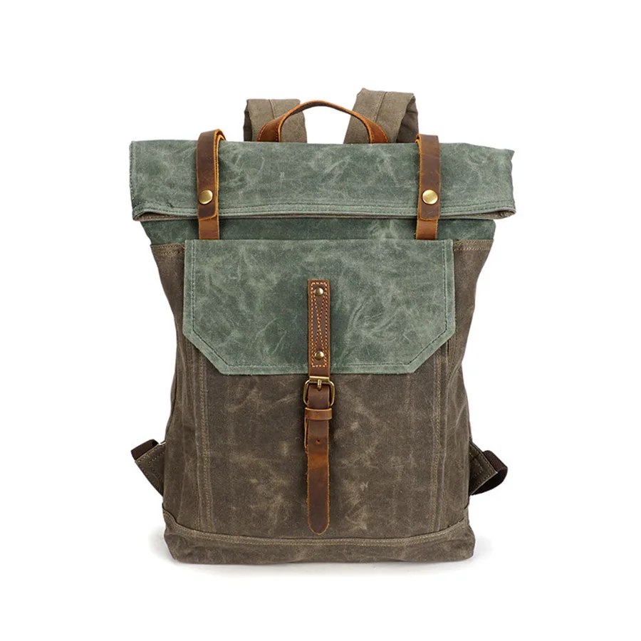 Oil Wax Men's Women's Canvas Leather Real Cow Multi-function Vintage Travel Backpack School Bag Computer Portable Carry Case, Customized
Oil Wax Men's Women's Canvas Leather Real Cow Multi-function Vintage Travel Backpack School Bag Computer Portable Carry Case, Customized